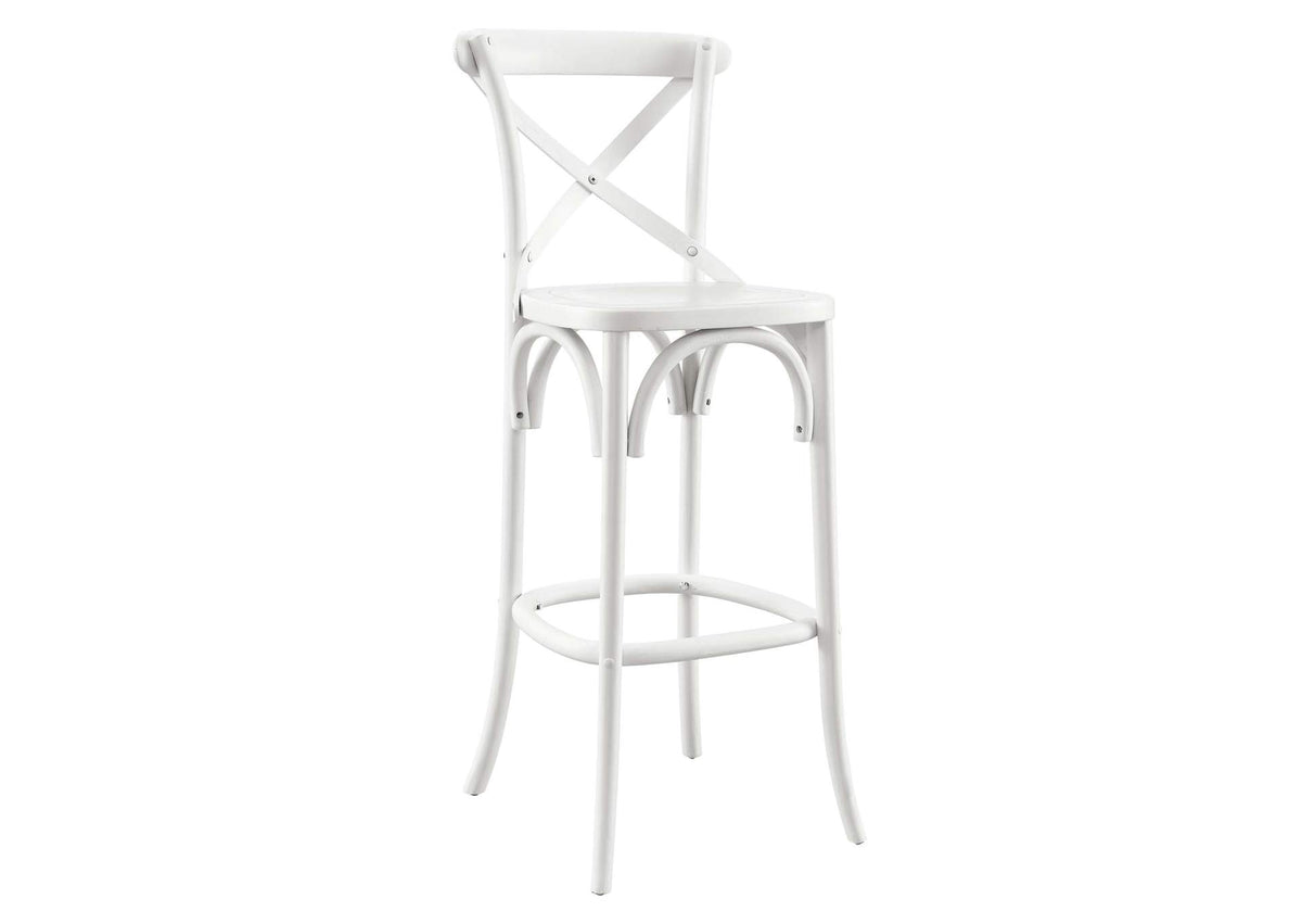 EEI-5563-WHI Gear Bar Stool By Modway