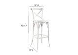 EEI-5563-WHI Gear Bar Stool By Modway