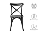 EEI-5564-BLK Gear Dining Side Chair By Modway