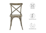 EEI-5564-GRY Gear Dining Side Chair By Modway