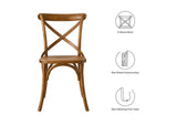 EEI-5564-WAL Gear Dining Side Chair By Modway