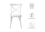 EEI-5564-WHI Gear Dining Side Chair By Modway