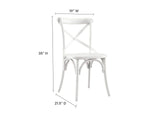 EEI-5564-WHI Gear Dining Side Chair By Modway
