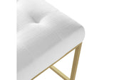 EEI-5571-GLD-WHI Privy Upholstered Fabric Counter Stool Set Of 2 By Modway
