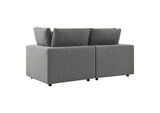 EEI-5576-CHA Commix Overstuffed Outdoor Patio Loveseat By Modway