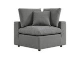 EEI-5576-CHA Commix Overstuffed Outdoor Patio Loveseat By Modway