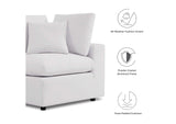 EEI-5576-WHI Commix Overstuffed Outdoor Patio Loveseat By Modway