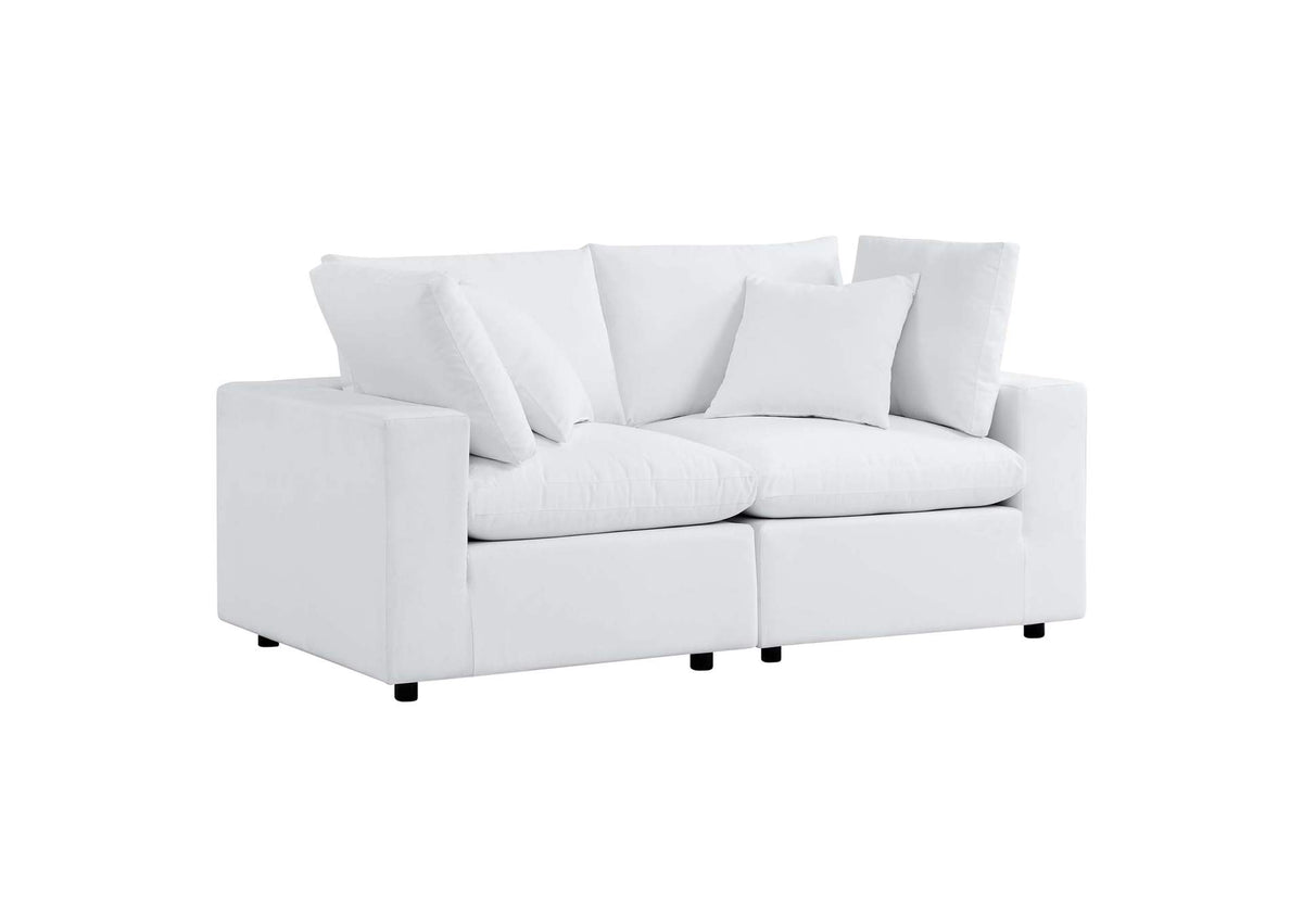 EEI-5577-WHI Commix Sunbrella® Outdoor Patio Loveseat By Modway