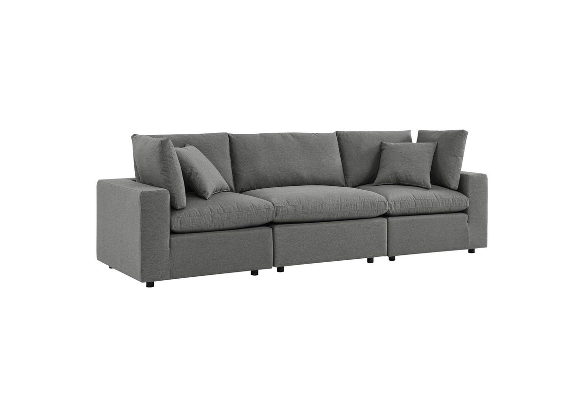EEI-5578-CHA Commix Overstuffed Outdoor Patio Sofa By Modway