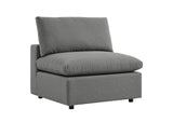 EEI-5587-CHA Commix 5 Piece Outdoor Patio Sectional Sofa By Modway