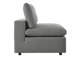 EEI-5589-CHA Commix 5 Piece Outdoor Patio Sectional Sofa By Modway