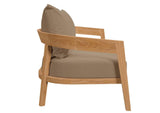 EEI-5601-NAT-LBR Brisbane Teak Wood Outdoor Patio Loveseat By Modway