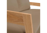 EEI-5601-NAT-LBR Brisbane Teak Wood Outdoor Patio Loveseat By Modway
