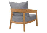 EEI-5602-NAT-GRY Brisbane Teak Wood Outdoor Patio Armchair By Modway