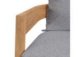 EEI-5602-NAT-GRY Brisbane Teak Wood Outdoor Patio Armchair By Modway