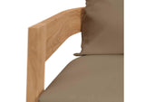 EEI-5602-NAT-LBR Brisbane Teak Wood Outdoor Patio Armchair By Modway