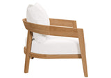 EEI-5602-NAT-WHI Brisbane Teak Wood Outdoor Patio Armchair By Modway