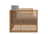 EEI-5605-NAT-GRY Carlsbad Teak Wood Outdoor Patio Loveseat By Modway