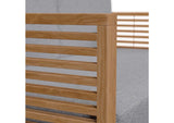 EEI-5605-NAT-GRY Carlsbad Teak Wood Outdoor Patio Loveseat By Modway