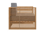 EEI-5606-NAT-GRY Carlsbad Teak Wood Outdoor Patio Armchair By Modway