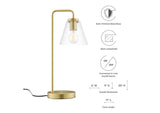 EEI-5619-SBR Element Glass Table Lamp By Modway