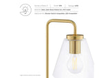 EEI-5619-SBR Element Glass Table Lamp By Modway