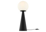 EEI-5621-WHI-BLK Apex Glass Globe Glass Table Lamp By Modway