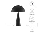 EEI-5624-BLK Selena Metal Table Lamp By Modway