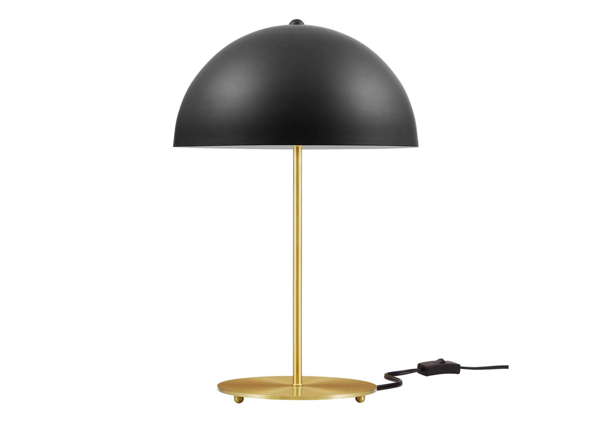 EEI-5629-BLK-SBR Ideal Metal Table Lamp By Modway