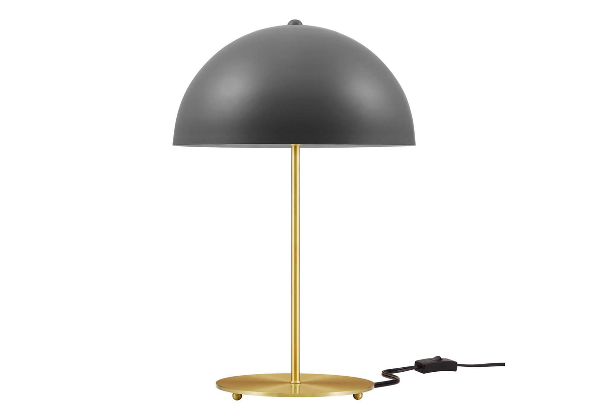 EEI-5629-GRY-SBR Ideal Metal Table Lamp By Modway