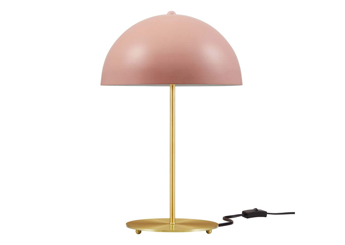 EEI-5629-PNK-SBR Ideal Metal Table Lamp By Modway