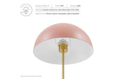 EEI-5629-PNK-SBR Ideal Metal Table Lamp By Modway