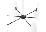 EEI-5648-OPA-BLK Beacon 6-Light Chandelier By Modway