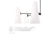 EEI-5648-OPA-BLK Beacon 6-Light Chandelier By Modway