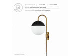 EEI-5654-OPA-SBR Stellar 1-Light Wall Sconce By Modway