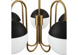 EEI-5658-OPA-SBR Stellar 5-Light Chandelier By Modway