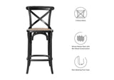 EEI-5667-BLK Gear Counter Stool By Modway