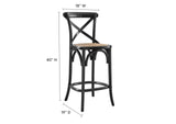 EEI-5667-BLK Gear Counter Stool By Modway