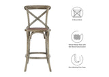 EEI-5667-GRY Gear Counter Stool By Modway