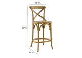 EEI-5667-NAT Gear Counter Stool By Modway