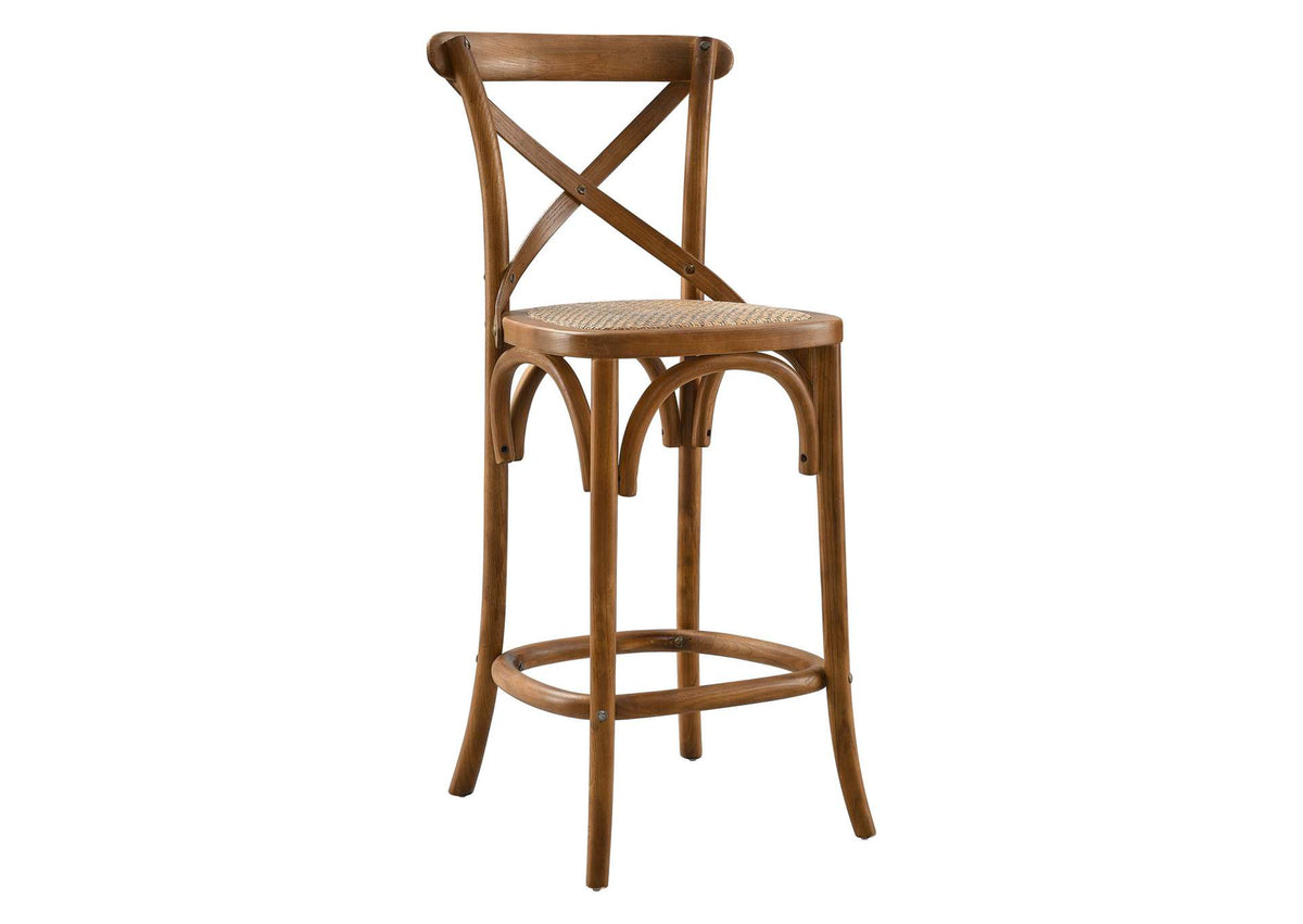 EEI-5667-WAL Gear Counter Stool By Modway