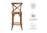 EEI-5667-WAL Gear Counter Stool By Modway