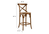 EEI-5667-WAL Gear Counter Stool By Modway