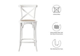 EEI-5667-WHI Gear Counter Stool By Modway