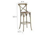 EEI-5668-GRY Gear Bar Stool By Modway