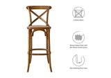 EEI-5668-WAL Gear Bar Stool By Modway