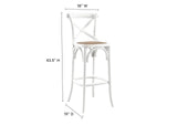 EEI-5668-WHI Gear Bar Stool By Modway