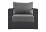 EEI-5675-GRY-CHA Tahoe Outdoor Patio Powder-Coated Aluminum Armchair By Modway