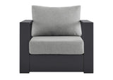 EEI-5675-GRY-GRY Tahoe Outdoor Patio Powder-Coated Aluminum Armchair By Modway