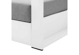 EEI-5675-WHI-GRY Tahoe Outdoor Patio Powder-Coated Aluminum Armchair By Modway